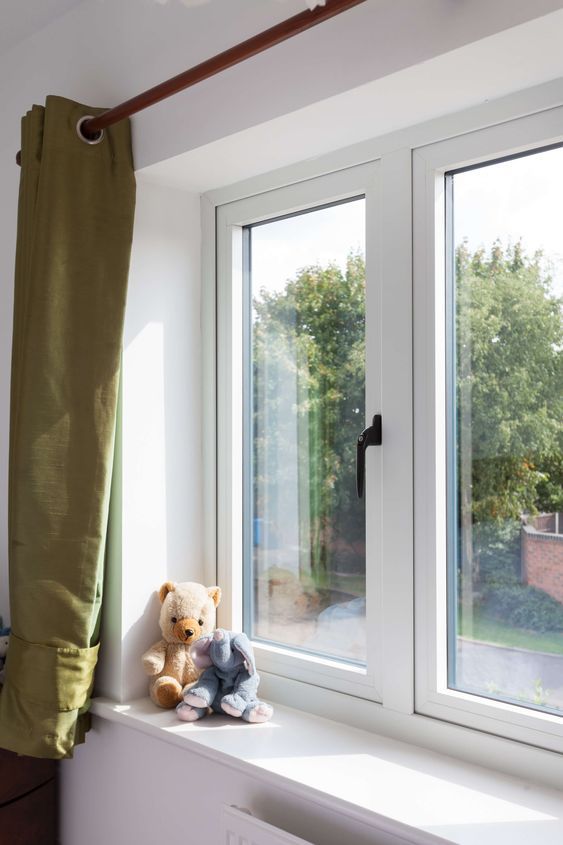 European-Type White UPVC Casement Window with Double Glazing and Non-compulsory Automated Options